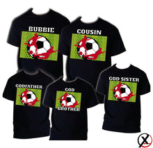 Load image into Gallery viewer, Soccer T shirt Family Birthday Matching Party Celebration Kid Mommy Futbol Sport