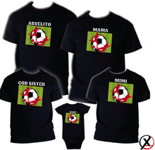 Load image into Gallery viewer, Soccer T shirt Family Birthday Matching Party Celebration Kid Mommy Futbol Sport