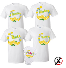 Load image into Gallery viewer, Lemonade t shirts Birthday Matching Party Family Kid Tshirt Lime Lemon Event