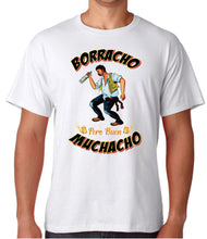 Load image into Gallery viewer, Borracho pero Buen Muchacho TSHIRT / RAGLAN Mexican Loteria Drunk Beer mens Funny