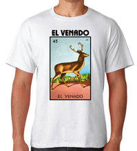 Load image into Gallery viewer, El Venado TSHIRT / RAGLAN Loteria Mexican Bingo Short Sleeve, Gift, Celebration The deer tee Raglan