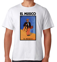 Load image into Gallery viewer, El Musico TSHIRT / RAGLAN Loteria T-Shirt Mexican Bingo Short Sleeve Gift, Celebration Lottery Raglan
