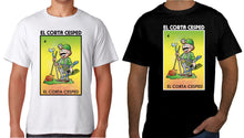 Load image into Gallery viewer, El Corta Cesped Loteria T-Shirt Mexican Bingo game, Celebration Lottery yardero