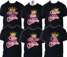 Load image into Gallery viewer, Princess Shirts Family Matching Birthday T-shirts Shirt Celebration kids