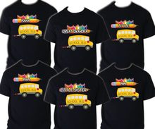 Load image into Gallery viewer, School Bus T shirt Captain Sailing Family Birthday Matching Party Celebration