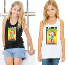 Load image into Gallery viewer, La Llorona Loteria Mexican Bingo Short Sleeve V-Neck Shirt Women's Crying Girl