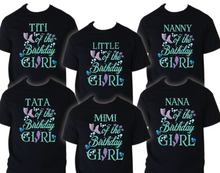 Load image into Gallery viewer, Mermaid Family Matching Birthday Party T-shirts Shirt Celebration Reunion Kids 3