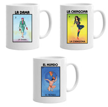 Load image into Gallery viewer, Loteria Mexican Bingo Mug Mexican Mug Gift Celebration Lottery Game Funny Mug MEX Mug Hispanic Mug Coffee drink mug