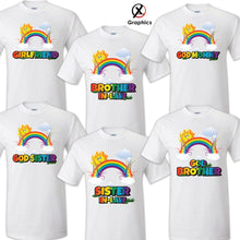Load image into Gallery viewer, Rainbow Birthday T Shirt Birthday Matching T-shirts Party Family Kid Reunion