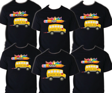 Load image into Gallery viewer, School Bus T shirt Captain Sailing Family Birthday Matching Party Celebration