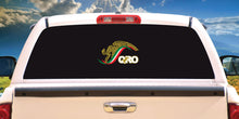 Load image into Gallery viewer, Mexican Eagle Decal escudo car window vinyl sticker Gobierno Mex. Queretaro QRO Estado Mexican Flag Trokiando Trokitas trucking decals