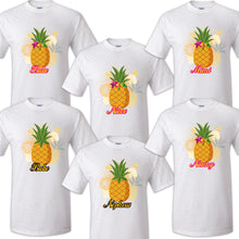 Load image into Gallery viewer, Pineapple Family Matching Birthday Party T-shirts Celebration Reunion Tropical