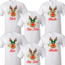 Load image into Gallery viewer, Reindeer Shirts Matching Pajamas, Deer Matching Shirt, Matching Xmas, Reindeer Outfit, Christmas Matching Tees, Family Matching Reno Tee