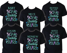 Load image into Gallery viewer, Mermaid Family Matching Birthday Party T-shirts Shirt Celebration Reunion Kids 3
