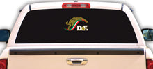 Load image into Gallery viewer, Mexico Eagle Distrito Federal Sticker | Car window vinyl sticker decal Gobierno de Mex. Mexico Aguila logo Mexican Flag DF Trokiando