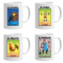 Load image into Gallery viewer, Loteria Mexican Bingo Mug Mexican Mug Gift Celebration Lottery Game Funny Mug MEX Mug Hispanic Mug Coffee drink mug