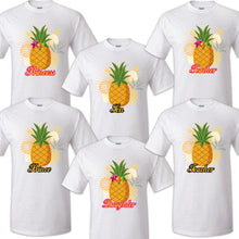 Load image into Gallery viewer, Pineapple Family Matching Birthday Party T-shirts Celebration Reunion Tropical
