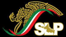 Load image into Gallery viewer, Mexican Eagle Decal escudo car window vinyl sticker Gobierno Mex. San Luis Potosi SLP Estado Mexican Flag Trokiando Trokitas trucking decal