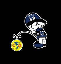 Load image into Gallery viewer, Monterrey Rayados orinando America Decal Car Window Laptop Vinyl Sticker soccer Regios peeing trokiando decal america futbol logo sticker
