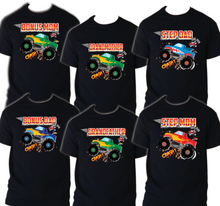 Load image into Gallery viewer, Monster TrucK Family T-shirt Birthday Matching Party Celebration Reunion Jam