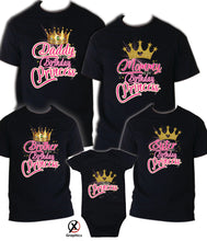 Load image into Gallery viewer, Princess Shirts Family Matching Birthday T-shirts Shirt Celebration kids