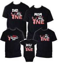 Load image into Gallery viewer, Wild One Birthday Shirt Family, Matching Shirts, Party, celebration reunion