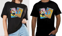 Load image into Gallery viewer, El Borracho y La Borracha TSHIRT / RAGLAN Loteria Tee Shirts Mexican Bingo Drunk Funny