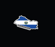 Load image into Gallery viewer, El Salvador Decal Salvadorian flag Decal Car Window Vinyl Sticker Salvaadorian