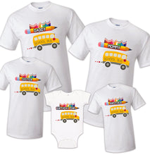 Load image into Gallery viewer, School Bus T shirt Captain Sailing Family Birthday Matching Party Celebration