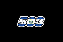 Load image into Gallery viewer, 503 Area Code Decal Car Window Laptop Vinyl Sticker El Salvador Guanaco