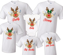 Load image into Gallery viewer, Reindeer Shirts Matching Pajamas, Deer Matching Shirt, Matching Xmas, Reindeer Outfit, Christmas Matching Tees, Family Matching Reno Tee