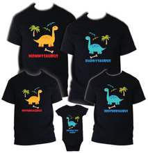 Load image into Gallery viewer, Dinosaur t shirt Birthday Matching Party Family Kid Tshirt Mom, dad, sister