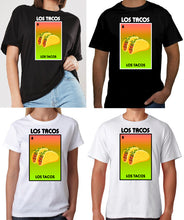 Load image into Gallery viewer, Los Tacos T shirt / Raglan Loteria Tee Shirt Mexican Bingo Funny Polaca Lottery Game Food