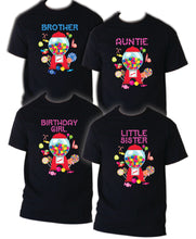 Load image into Gallery viewer, Candyland Family Matching Birthday Party T-shirts Shirt Celebration Reunion kids