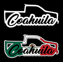 Load image into Gallery viewer, Coahuila Decal Trokita Decal Car Window COAH Vinyl Sticker Mexico Trucking