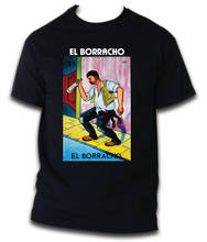 Load image into Gallery viewer, El Toxico (Borracho) TSHIRT / RAGLAN Loteria Mexican Bingo T Shirt Toxic Sleeve, Gift Celebration Borracho