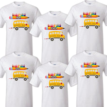 Load image into Gallery viewer, School Bus T shirt Captain Sailing Family Birthday Matching Party Celebration
