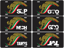 Load image into Gallery viewer, Mexican Logo Car Plate aluminum License Plate Gobierno de Mexico logo Plate
