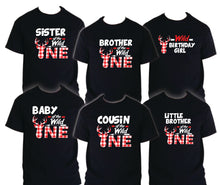 Load image into Gallery viewer, Wild One Birthday Shirt Family, Matching Shirts, Party, celebration reunion