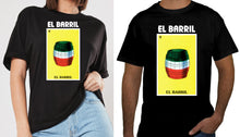 Load image into Gallery viewer, El Barril T shirt / Raglan Loteria Shirt Mexican Bingo Funny Polaca Lottery Game Barrel