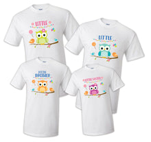 Load image into Gallery viewer, Owl Bird Birthday Matching T-shirts Party Family Kid Tshirt Mom, dad, sister