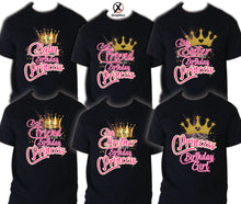 Load image into Gallery viewer, Princess Shirts Family Matching Birthday T-shirts Shirt Celebration kids