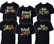 Load image into Gallery viewer, Amphibian t shirt Birthday Matching Party Family Kid Tshirt Frogs Turtles Snake