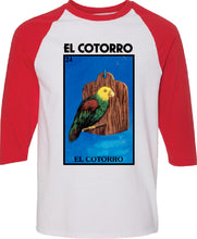 Load image into Gallery viewer, El Cotorro Loteria T-Shirt / Hoodie / Raglan Mexican Bingo Short Sleeve Celebration Lottery Parrot