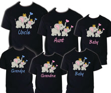 Load image into Gallery viewer, Elephant Birthday Matching T-shirt Party Family Kid Reunion Celebration Tee Shirt