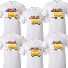 Load image into Gallery viewer, School Bus T shirt Captain Sailing Family Birthday Matching Party Celebration
