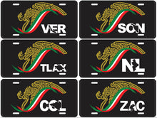 Load image into Gallery viewer, Mexican Logo Car Plate aluminum License Plate Gobierno de Mexico logo Plate