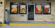 Load image into Gallery viewer, Breakfast Tacos Window Sticker Mexican Food Truck Concession Vinyl Restaurant