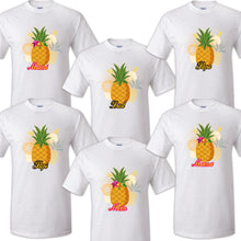 Load image into Gallery viewer, Pineapple Family Matching Birthday Party T-shirts Celebration Reunion Tropical