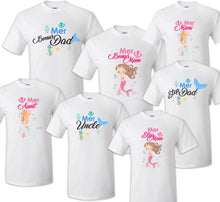 Load image into Gallery viewer, Mermaid Family Matching Birthday Party T-shirts Shirt Celebration Reunion Kids 2